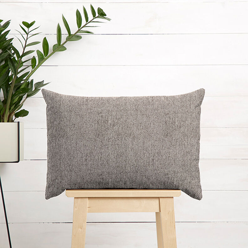 Tecido para estofos Aparência de sarja – cinzento | Retalho 90cm,  image number 7