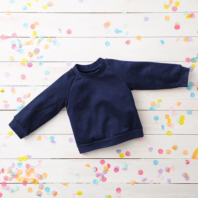 Sweater aconchegante Salpicos coloridos – azul-marinho,  image number 6