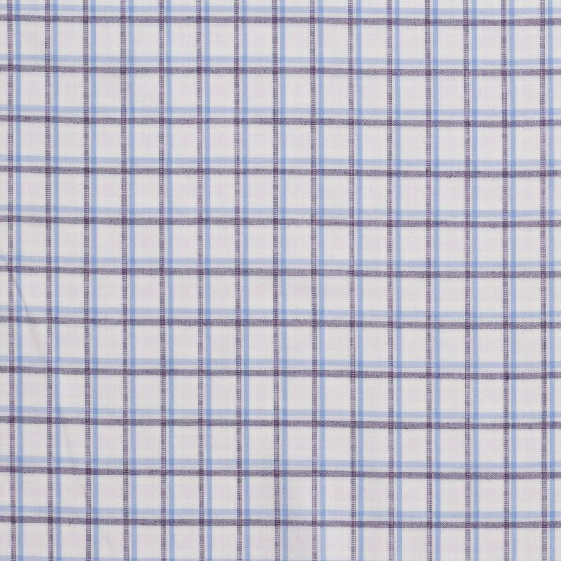 Tecido para camisas Xadrez misturado – branco/azul claro,  image number 1