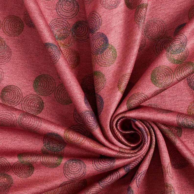 Jersey de viscose C&iacute;rculos coloridos &ndash; malva,  image number 3