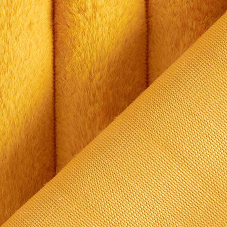 Tecido para estofos Canelado fofo – amarelo-caril,  image number 4
