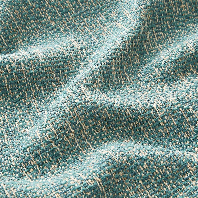 Tecido para estofos tecido colorido – azul petróleo claro/taupe claro,  image number 2