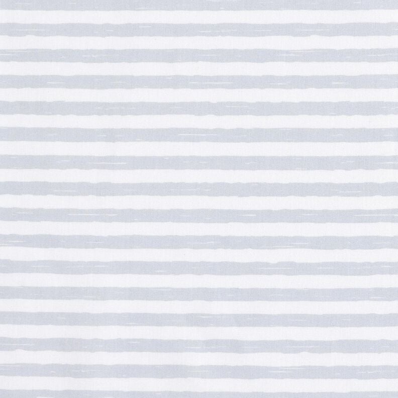 Tecido de algodão Cretone Riscas casuais – cinzento claro/branco,  image number 1