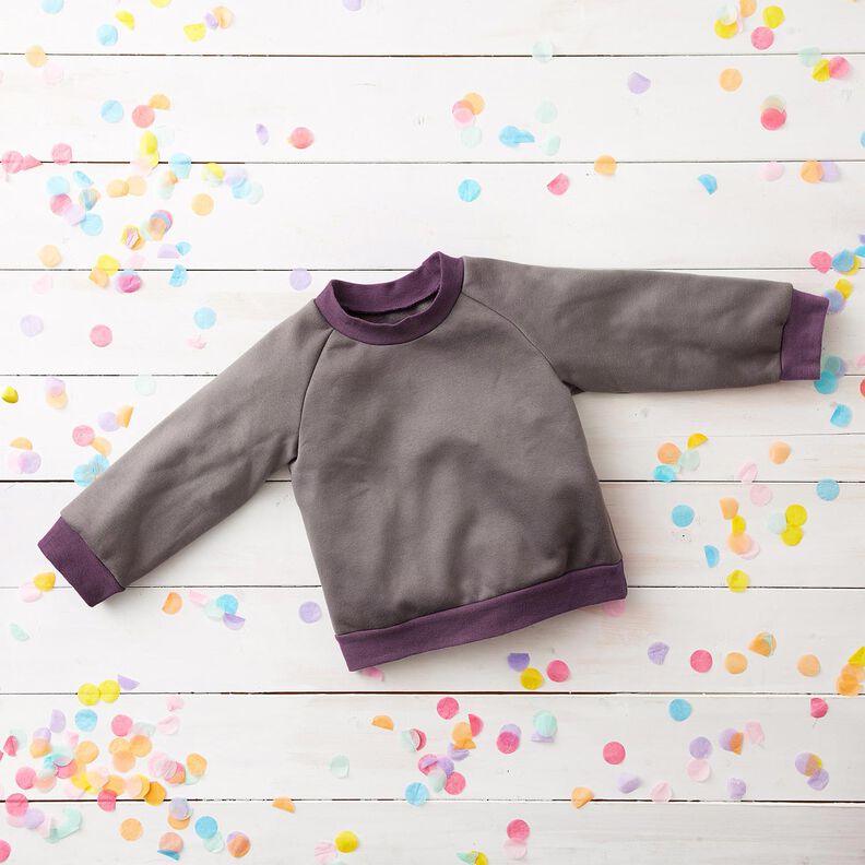 Tecido para bordas liso – ameixa,  image number 4