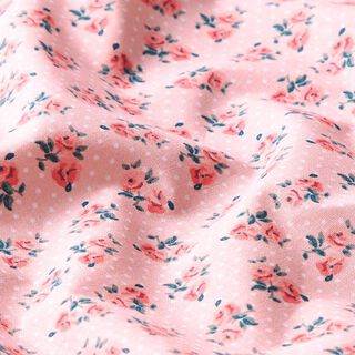 Tecido de algodão Cretone Rosas pequenas – rosa, 
