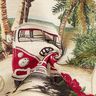 Tecido para decoração Peça de gobelina VW Kombi – natural/vermelho,  thumbnail number 4