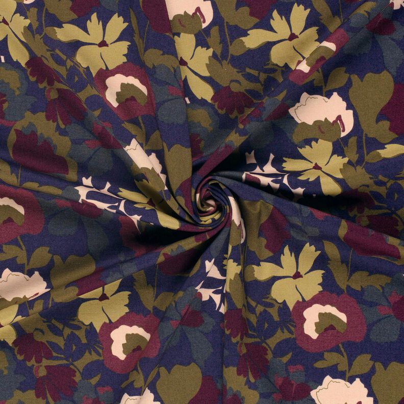 Jersey Romanit Campo de flores – azul-marinho/merlot,  image number 3