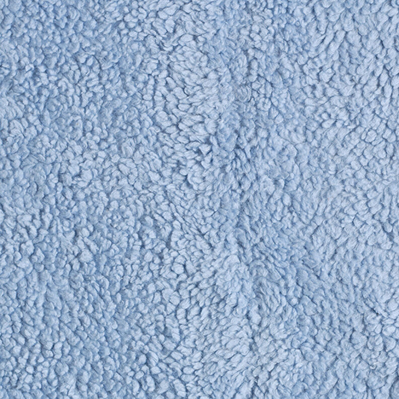 Sherpa de algodão lisa – azul claro,  image number 1