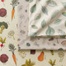 Tecido para decoração Meio linho Panamá Tipos de legumes – bege claro/bordeaux,  thumbnail number 6