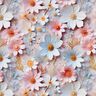 Popelina de algodão Flores de papel Impressão Digital – rosa-velho claro,  thumbnail number 1