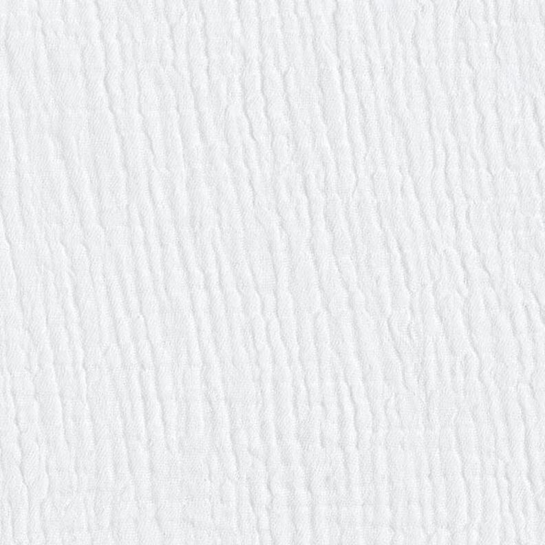GOTS Musselina de algodão de três camadas – branco,  image number 4