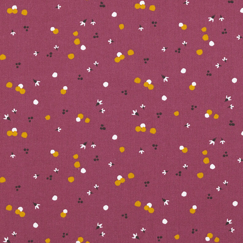 Tecido de algodão Cretone Pintas coloridas – merlot,  image number 1