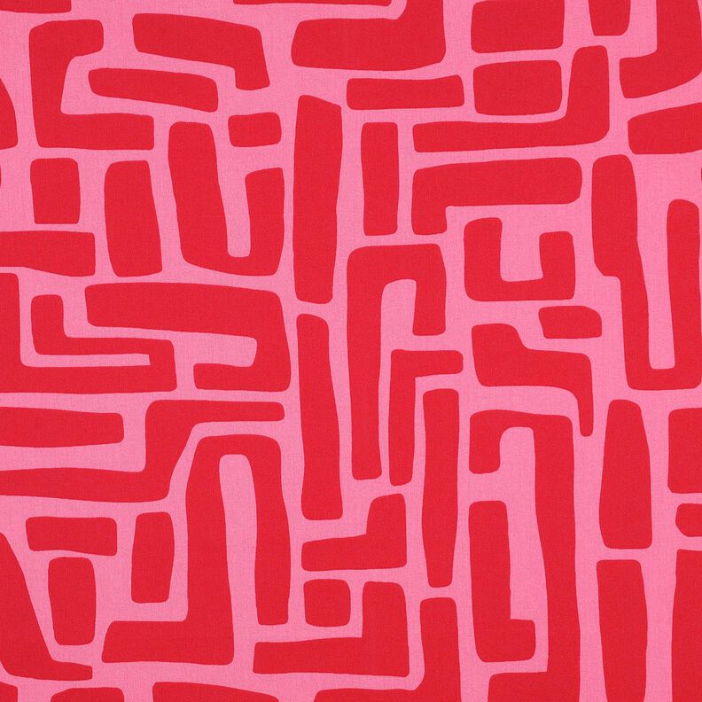 Algodão revestido abstrato – vermelho/pink,  image number 1