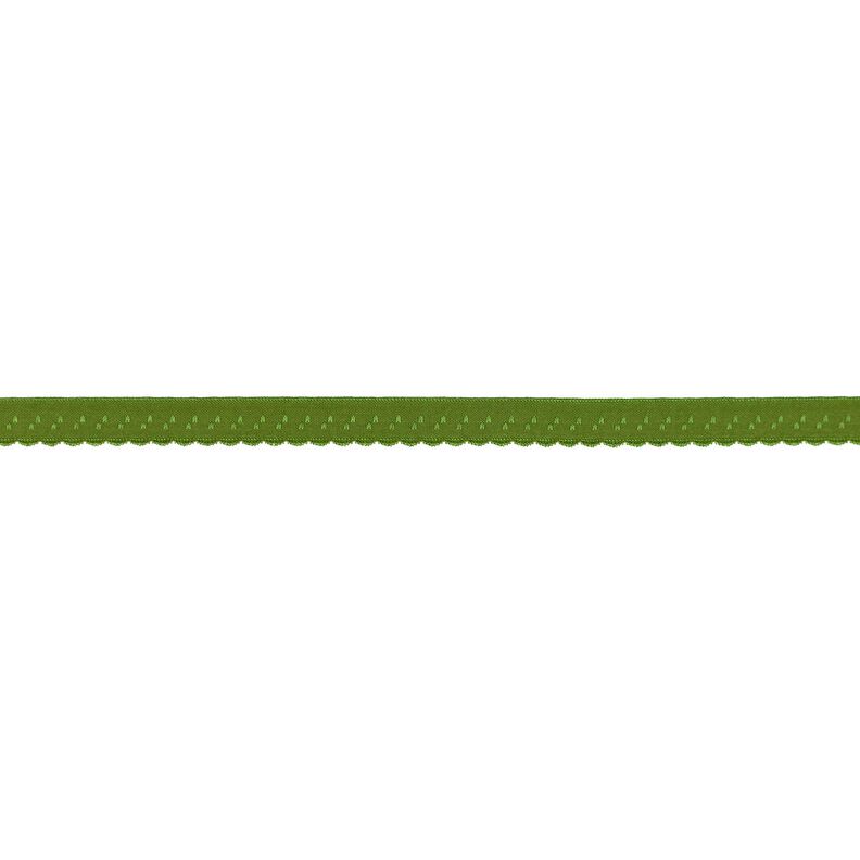 Fita de nastro elástica Renda [12 mm] – oliva,  image number 1