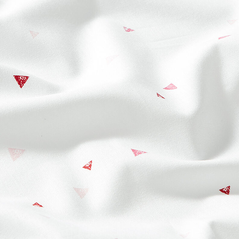 GOTS Popelina de algodão Look Rabiscos Triângulos | Tula – branco,  image number 2