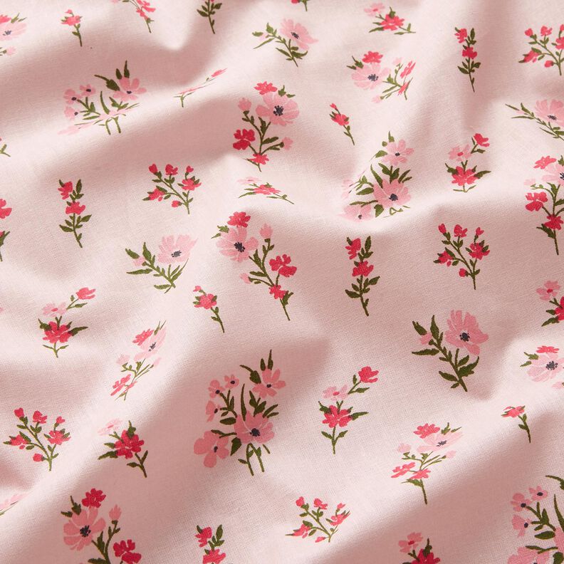 Tecido de algodão Cretone Florzinhas Mini – rosé/rosa intenso,  image number 2