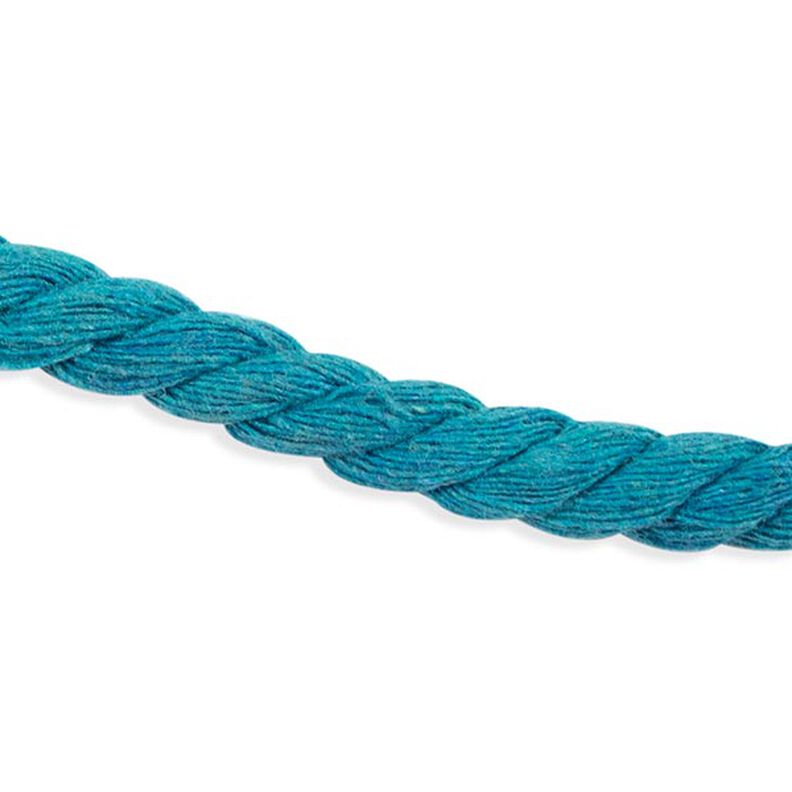 Cordão de algodão [ Ø 8 mm ] – azul turquesa,  image number 1