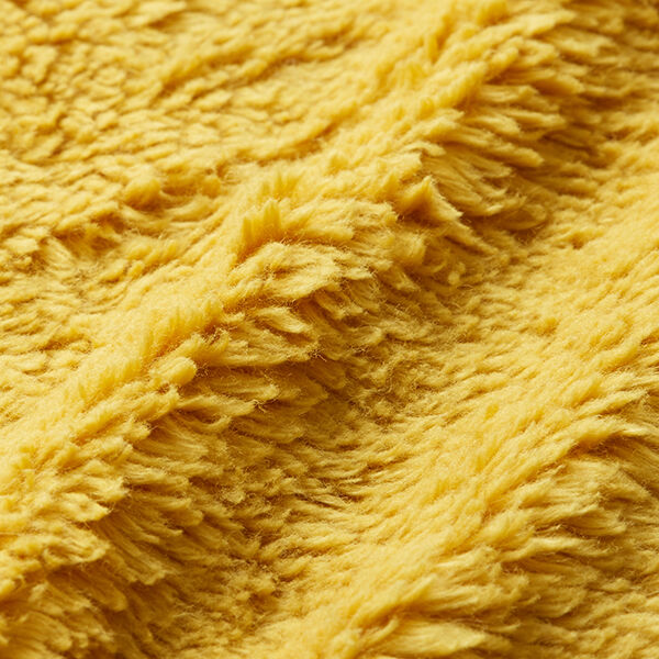 Sherpa de algodão lisa – mostarda,  image number 2