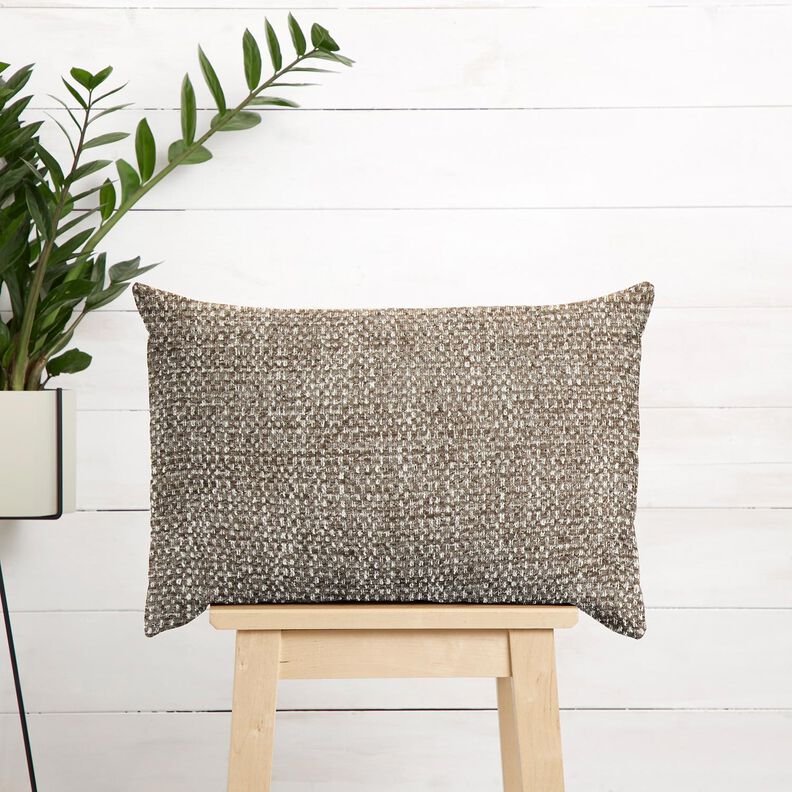 Tecido para estofos Look bouclé colorido – taupe escuro/bege claro,  image number 6