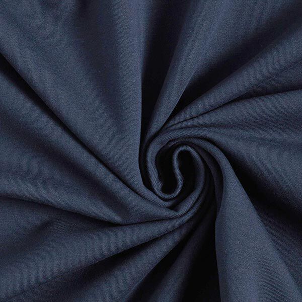 Sweat de algodão leve liso – azul-noite,  image number 1