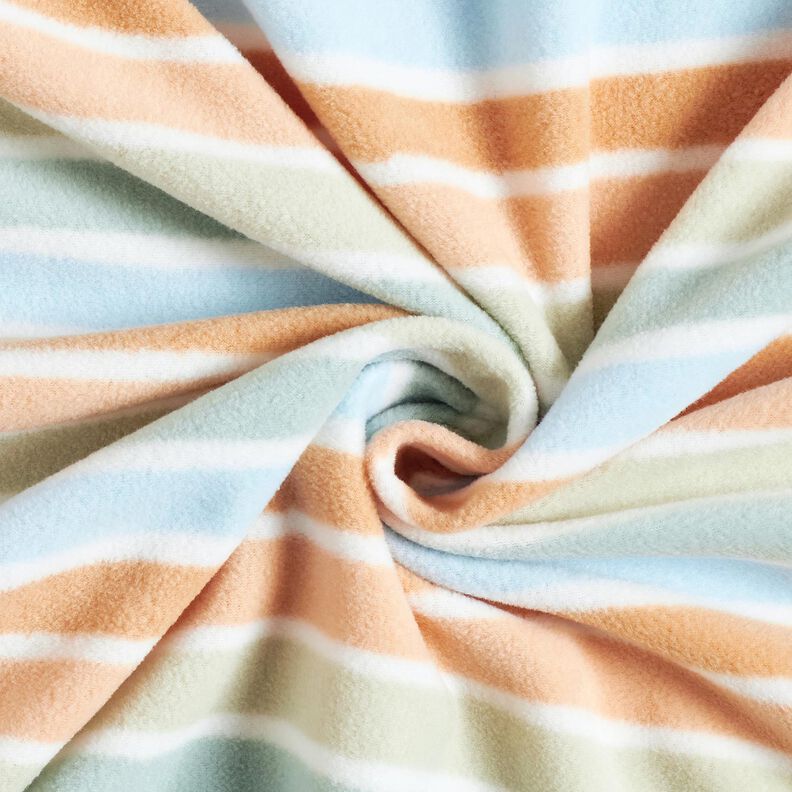 Fleece antiborboto Riscas coloridas – branco/verde,  image number 3