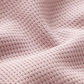 Jersey mini favos de algodão lisa – rosa embaçado, 