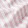 Tecido para decoração Meio linho Panamá Riscas longitudinais – rosé/branco,  thumbnail number 2
