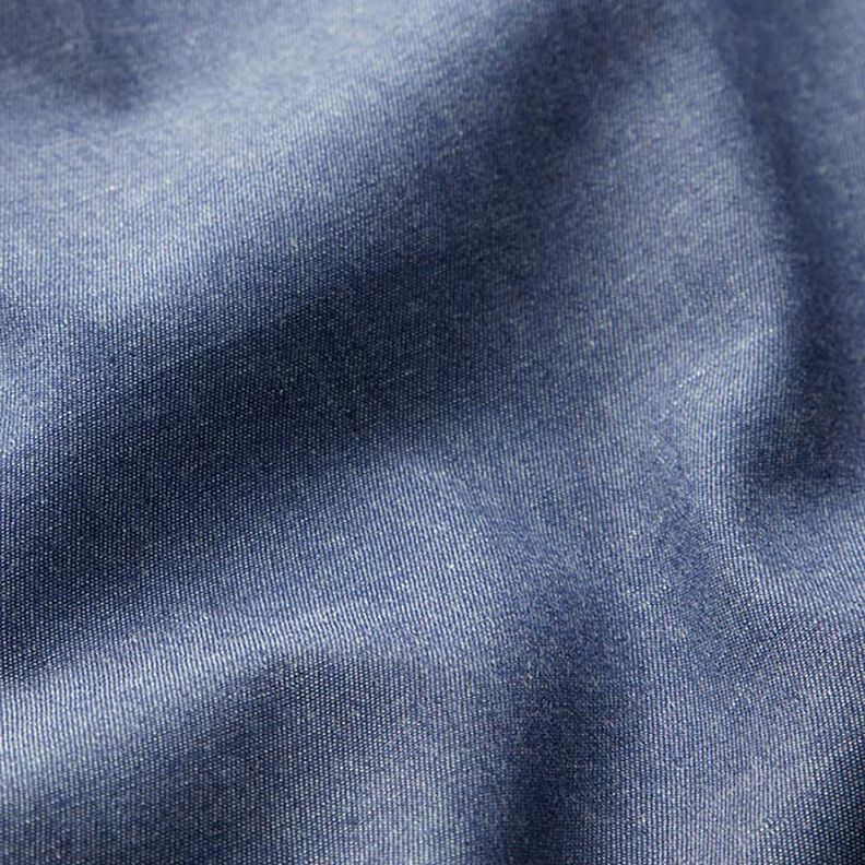 Chambray de algodão Jeanslook – azul-marinho,  image number 2