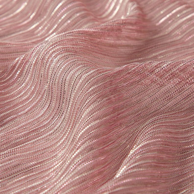 Plissado transparente Riscas brilho – rosa,  image number 2