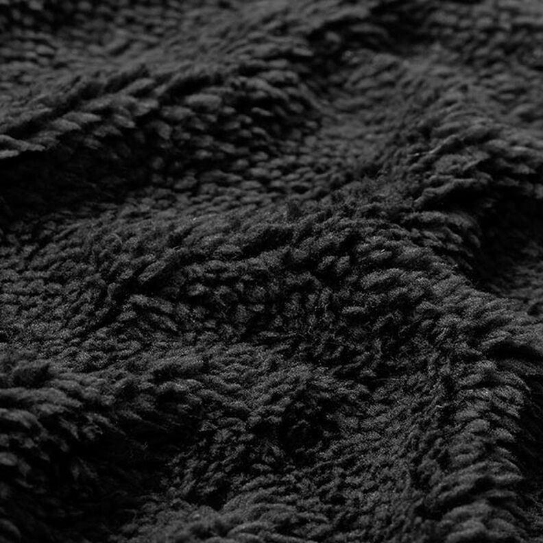 Pelo artificial Tecido Teddy – preto,  image number 2