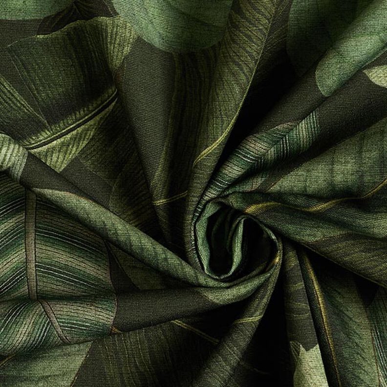 Tecido para exteriores Lona Folhas de palmeira – verde escuro,  image number 3