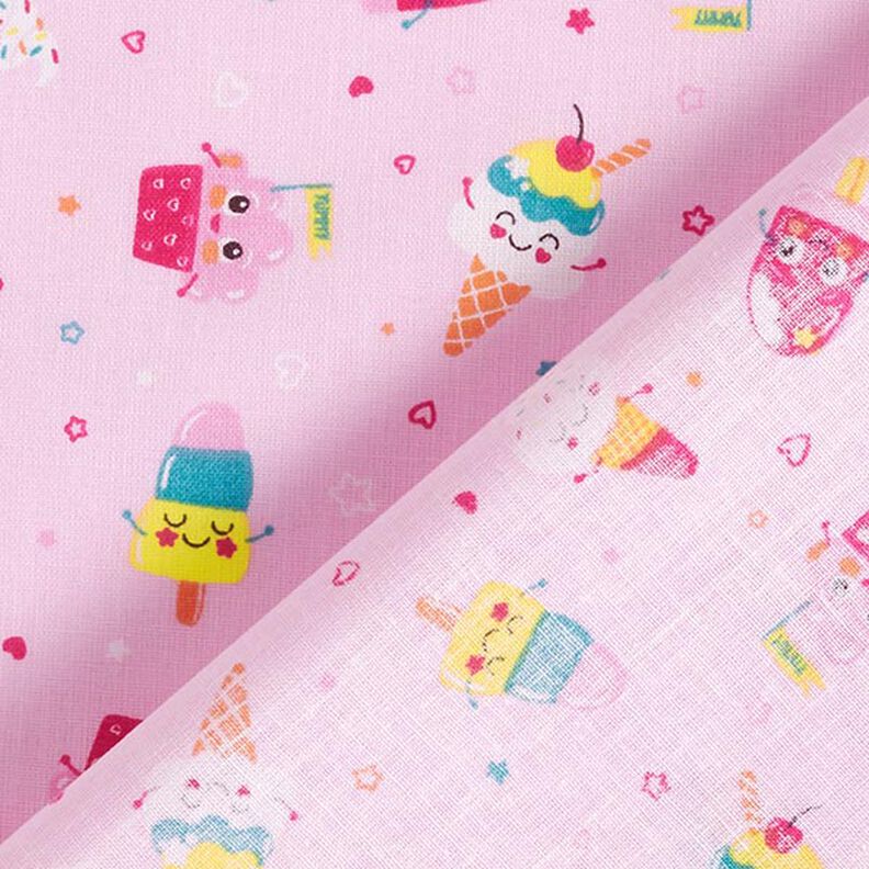 Tecido de algodão Cretone Gelado – rosa,  image number 4