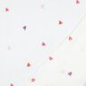 Musselina/ Tecido plissado duplo Corações bordados | Poppy Fabrics – branco/rosé,  thumbnail number 4