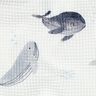 Tecido piqué em favo Baleias Impressão Digital | Poppy Fabrics – marfim/cinza claro,  thumbnail number 2