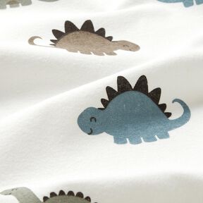 Jersey de algod&atilde;o Dinossauros felizes &ndash; branco/verde, 