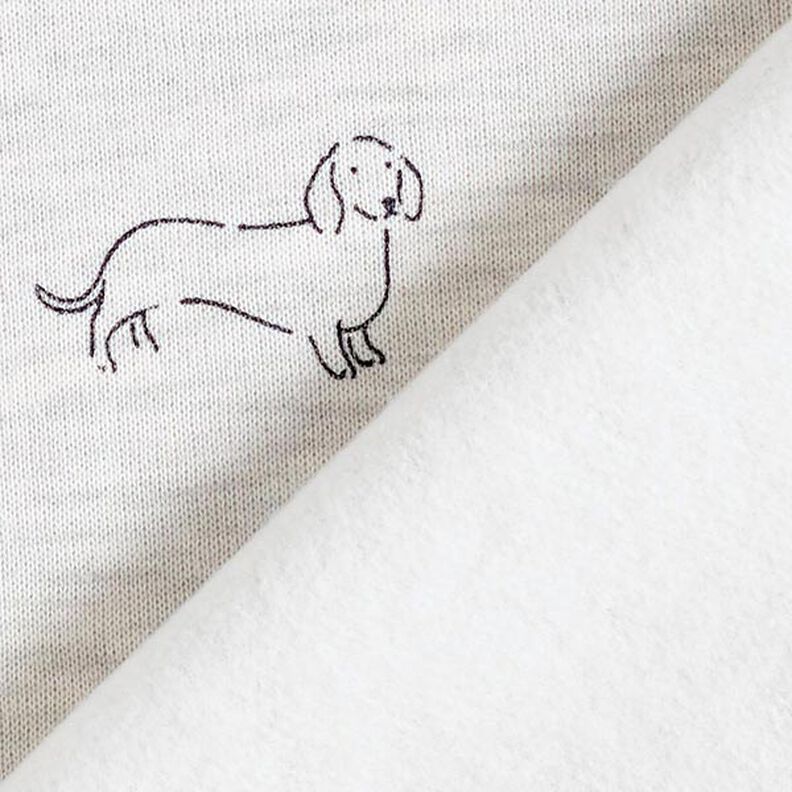 Sweatshirt cardada Cães Melange – branco sujo,  image number 5
