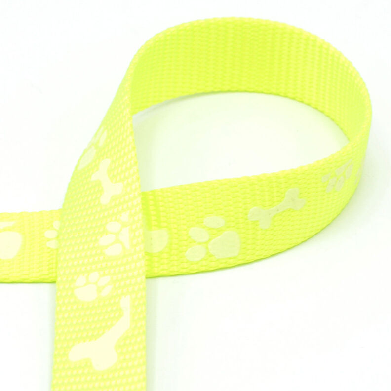 Fita reflectora Trela para cão [20 mm]  – amarela néon,  image number 1