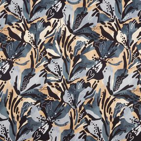 Flores marinhas em crepe acetinado – cinza ardósia/bege, 