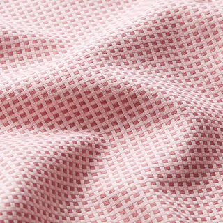 Tecido para decoração Jacquard Textura Liso – rosa/branco, 