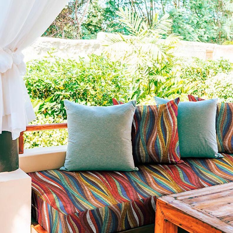 Tecido para exteriores Lona &Eacute;tnico &ndash; laranja,  image number 6