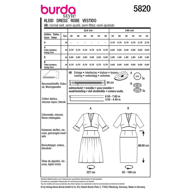 Vestir | Burda 5820 | 36-46,  image number 9