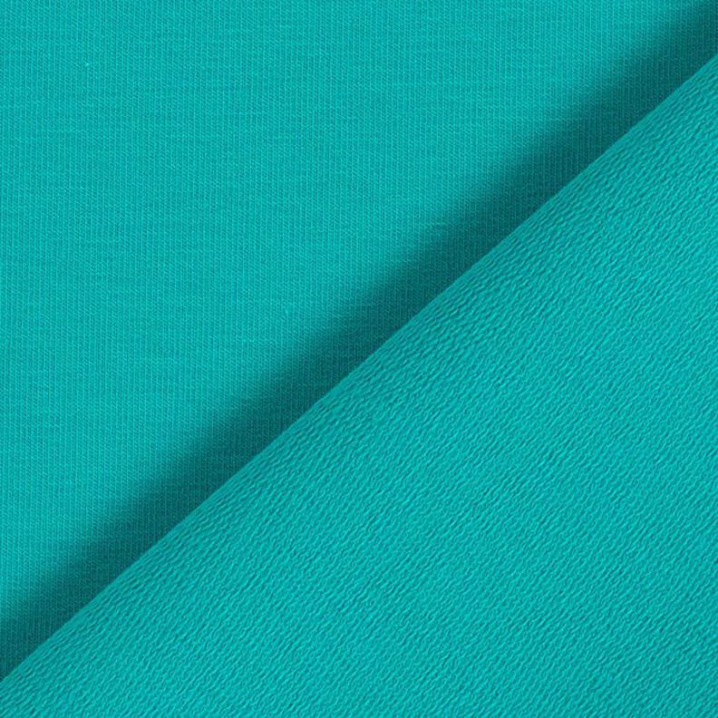Terry francês simples liso – verde esmeralda,  image number 5