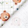 Popelina de algod&atilde;o Ursinhos de peluche em padr&atilde;o xadrez Impress&atilde;o Digital &ndash; branco/verde amarelado,  thumbnail number 4