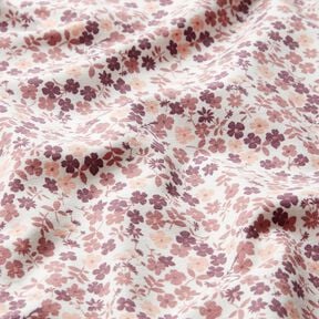 Jersey de algod&atilde;o Mar de flores &ndash; branco/roxo, 