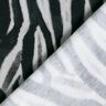 French Terry cardado Zebra impressão digital – preto/prateado,  thumbnail number 4