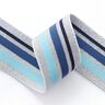 Elástico Glitter [ 4 cm ] – prateado/azul claro,  thumbnail number 1