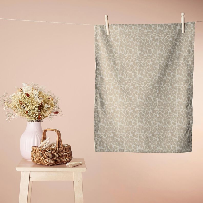 Tecido turco Stretch Leopardo  – cor de areia,  image number 7