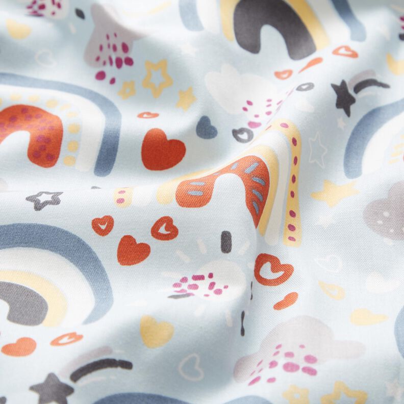 Popelina Arco-íris – azul claro,  image number 2