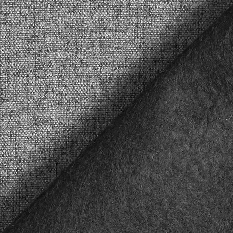Tecido para estofos Melange fina – cinzento escuro,  image number 3