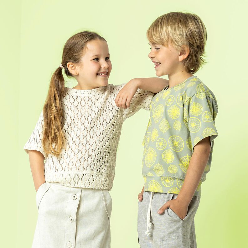 Tecido de malha Crochette – branco sujo,  image number 6